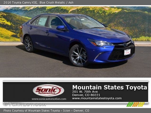 2016 Toyota Camry XSE in Blue Crush Metallic