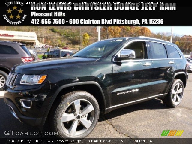 2015 Jeep Grand Cherokee Limited 4x4 in Black Forest Green Pearl