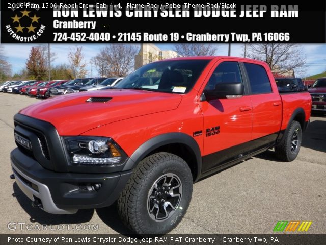 2016 Ram 1500 Rebel Crew Cab 4x4 in Flame Red