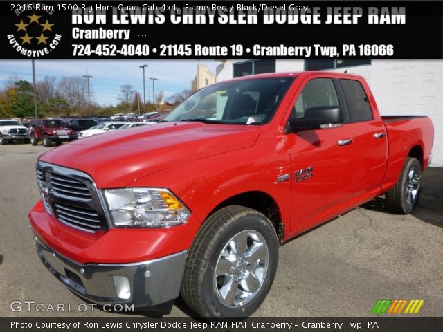 2016 Ram 1500 Big Horn Quad Cab 4x4 in Flame Red