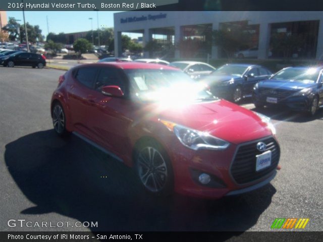 2016 Hyundai Veloster Turbo in Boston Red