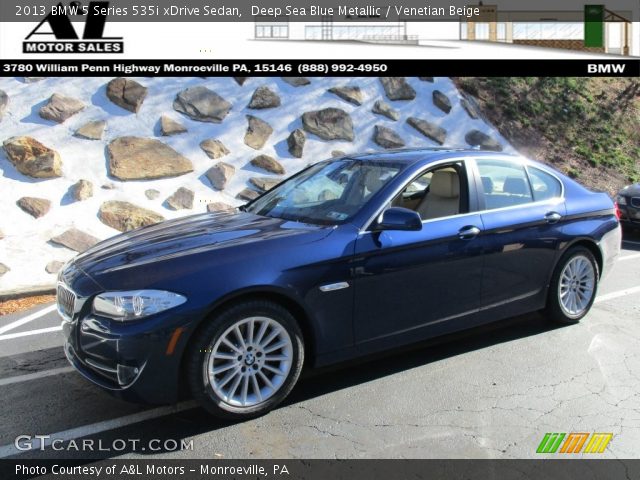 2013 BMW 5 Series 535i xDrive Sedan in Deep Sea Blue Metallic