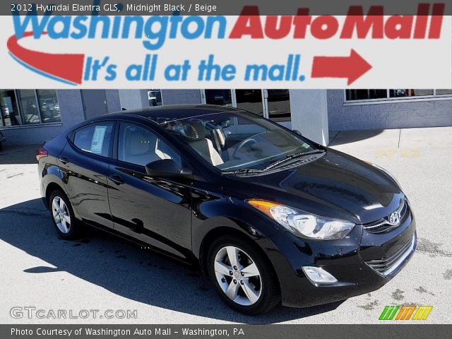 2012 Hyundai Elantra GLS in Midnight Black