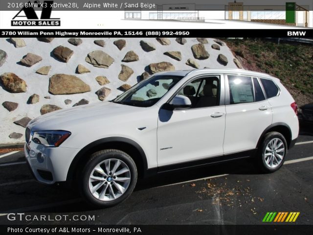 2016 BMW X3 xDrive28i in Alpine White