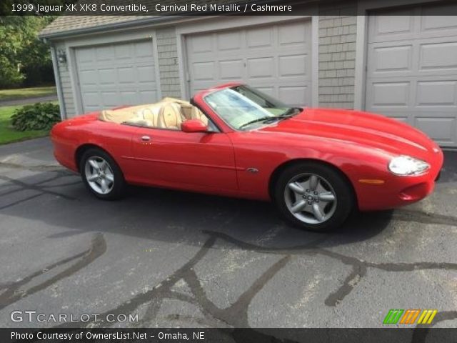 1999 Jaguar XK XK8 Convertible in Carnival Red Metallic