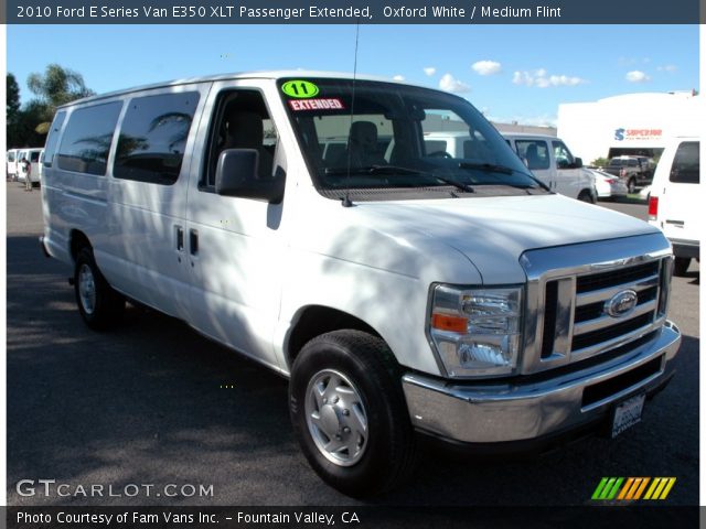 2010 Ford E Series Van E350 XLT Passenger Extended in Oxford White