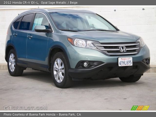 2012 Honda CR-V EX-L in Opal Sage Metallic