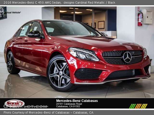 2016 Mercedes-Benz C 450 AMG Sedan in designo Cardinal Red Metallic