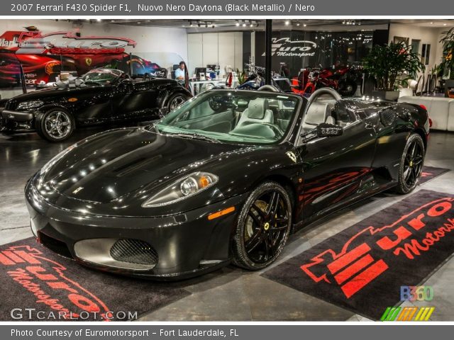 2007 Ferrari F430 Spider F1 in Nuovo Nero Daytona (Black Metallic)