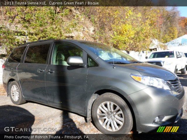 2013 Toyota Sienna XLE in Cypress Green Pearl
