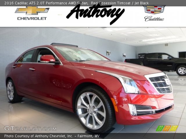 2016 Cadillac ATS 2.0T Performance AWD Sedan in Red Obsession Tintcoat