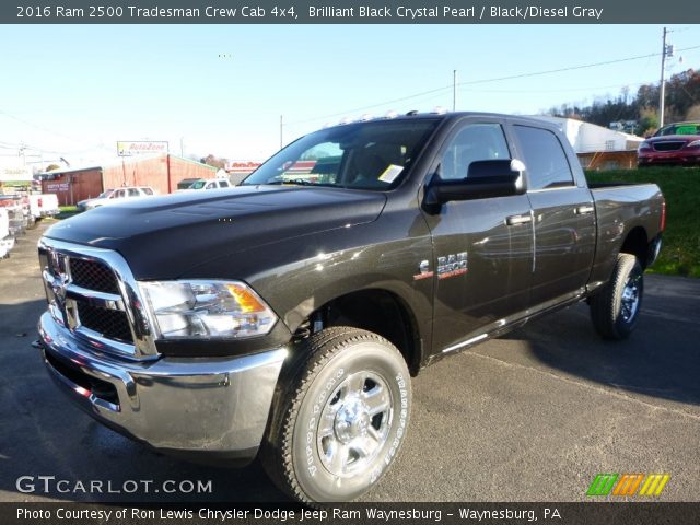 2016 Ram 2500 Tradesman Crew Cab 4x4 in Brilliant Black Crystal Pearl