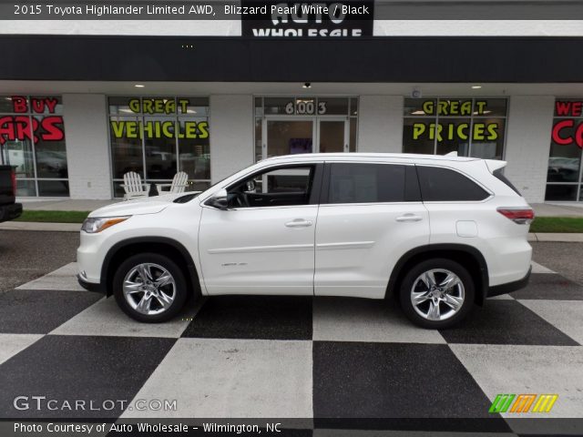2015 Toyota Highlander Limited AWD in Blizzard Pearl White