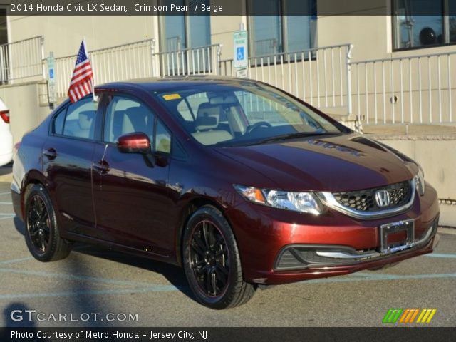 2014 Honda Civic LX Sedan in Crimson Pearl