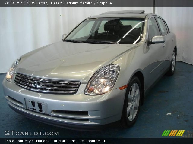 2003 Infiniti G 35 Sedan in Desert Platinum Metallic