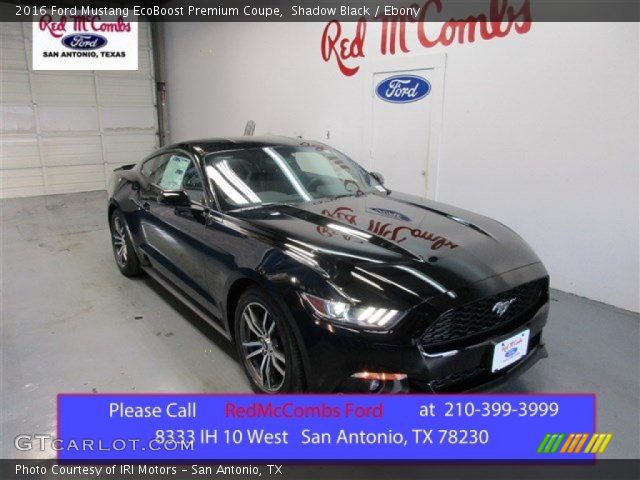2016 Ford Mustang EcoBoost Premium Coupe in Shadow Black