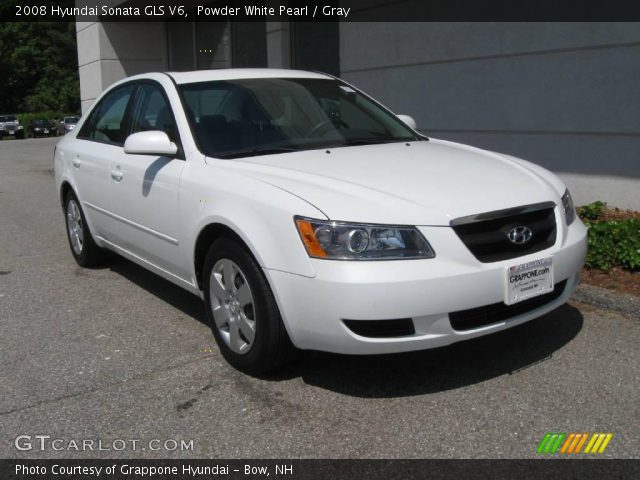 2008 Hyundai Sonata GLS V6 in Powder White Pearl