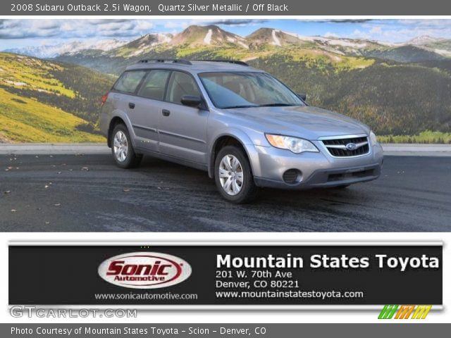 2008 Subaru Outback 2.5i Wagon in Quartz Silver Metallic