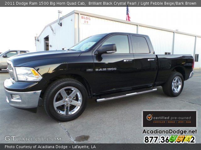 2011 Dodge Ram 1500 Big Horn Quad Cab in Brilliant Black Crystal Pearl