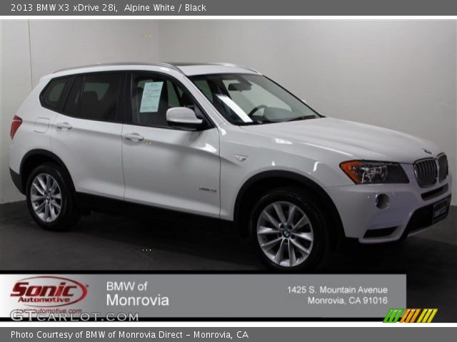 2013 BMW X3 xDrive 28i in Alpine White