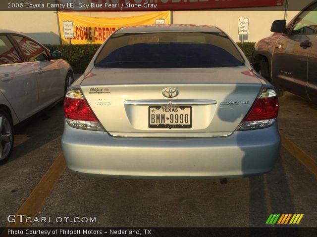 2006 Toyota Camry LE in Sky Blue Pearl