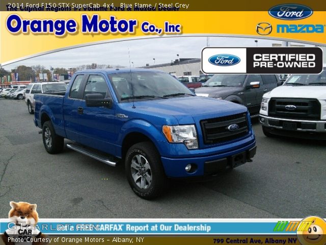 2014 Ford F150 STX SuperCab 4x4 in Blue Flame