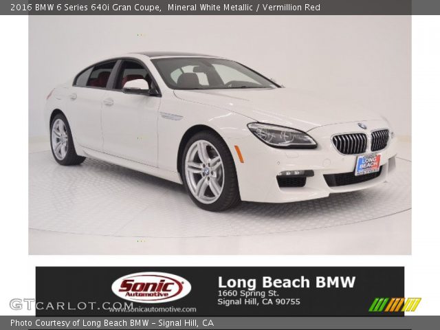 2016 BMW 6 Series 640i Gran Coupe in Mineral White Metallic