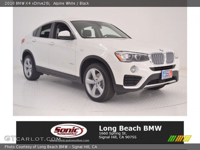 2016 BMW X4 xDrive28i in Alpine White