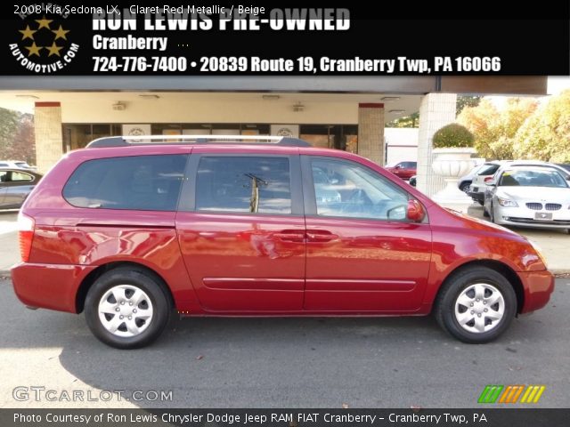 2008 Kia Sedona LX in Claret Red Metallic