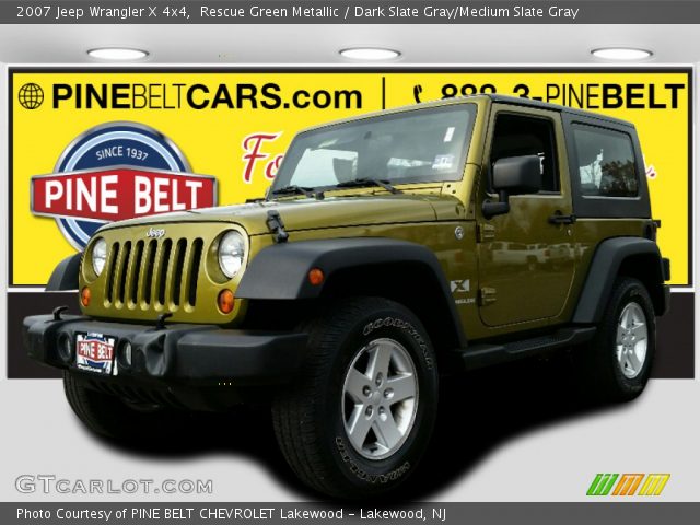 2007 Jeep Wrangler X 4x4 in Rescue Green Metallic