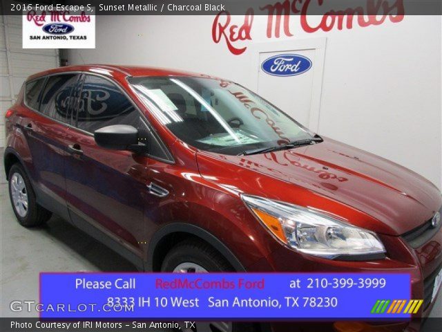 2016 Ford Escape S in Sunset Metallic