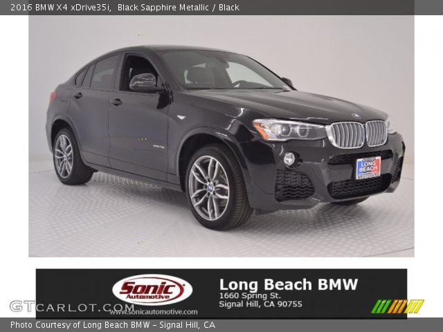 2016 BMW X4 xDrive35i in Black Sapphire Metallic