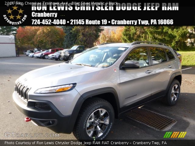 2016 Jeep Cherokee Trailhawk 4x4 in Billet Silver Metallic