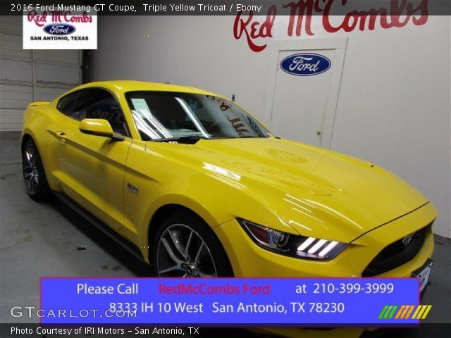 2016 Ford Mustang GT Coupe in Triple Yellow Tricoat