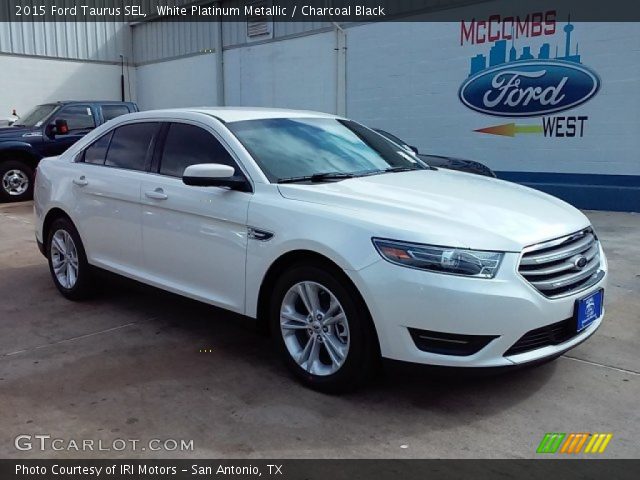 2015 Ford Taurus SEL in White Platinum Metallic