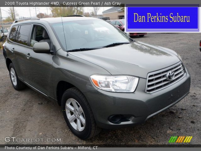 2008 Toyota Highlander 4WD in Cypress Green Pearl