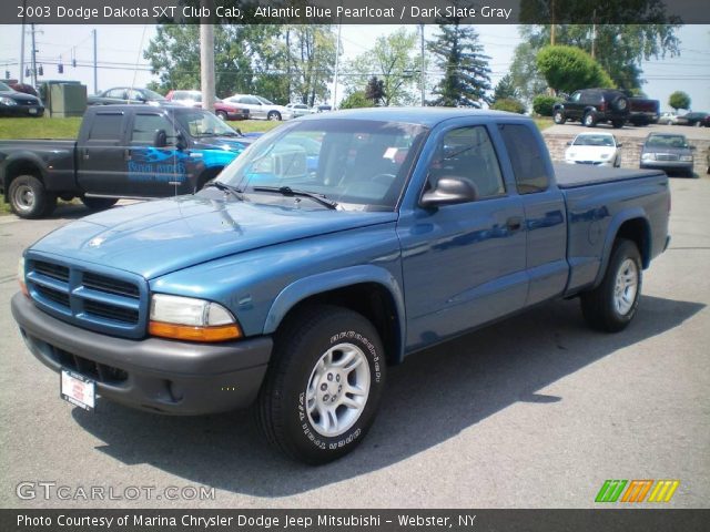 2003 Dodge Dakota SXT Club Cab in Atlantic Blue Pearlcoat