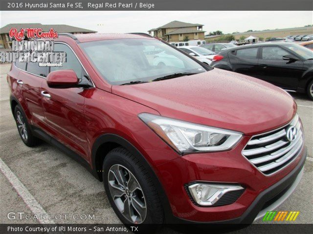 2016 Hyundai Santa Fe SE in Regal Red Pearl
