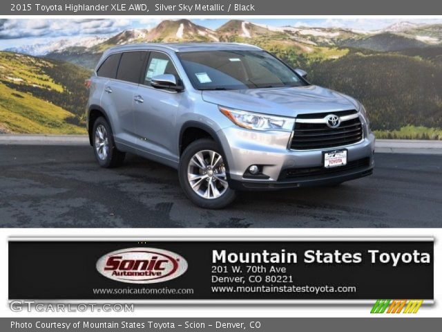 2015 Toyota Highlander XLE AWD in Silver Sky Metallic