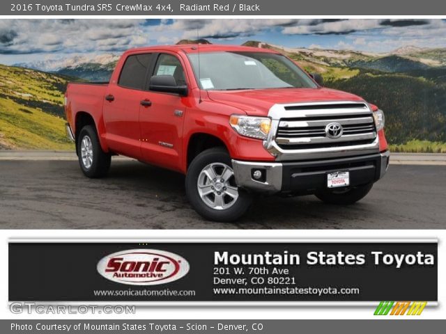 2016 Toyota Tundra SR5 CrewMax 4x4 in Radiant Red