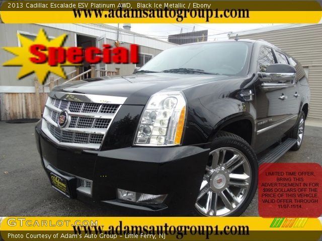 2013 Cadillac Escalade ESV Platinum AWD in Black Ice Metallic