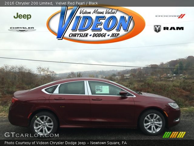 2016 Chrysler 200 Limited in Velvet Red Pearl