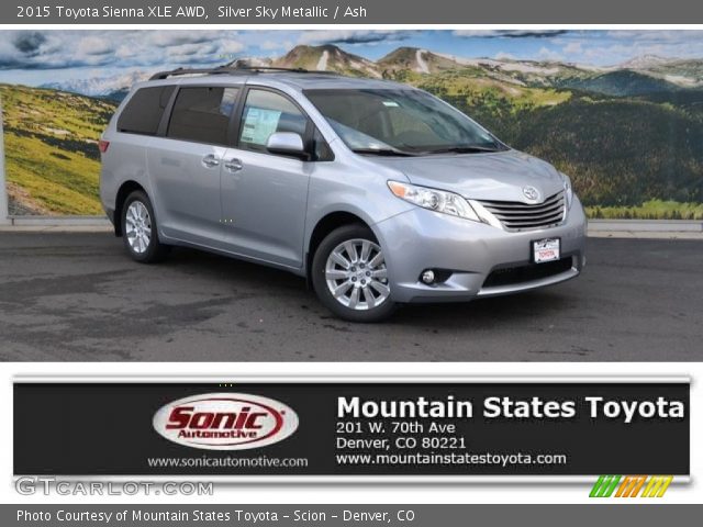 2015 Toyota Sienna XLE AWD in Silver Sky Metallic
