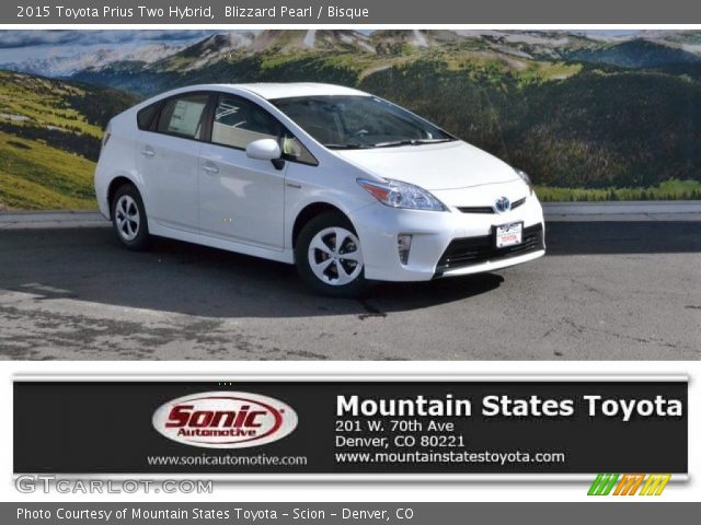 2015 Toyota Prius Two Hybrid in Blizzard Pearl