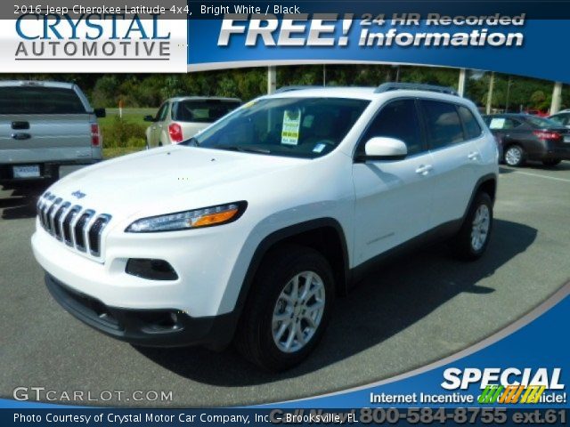 2016 Jeep Cherokee Latitude 4x4 in Bright White