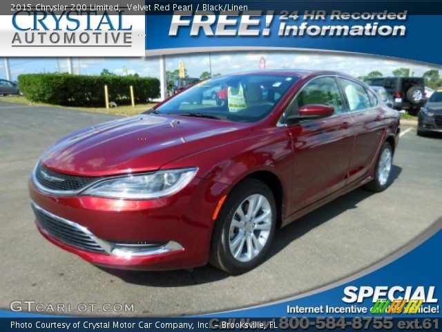 2015 Chrysler 200 Limited in Velvet Red Pearl
