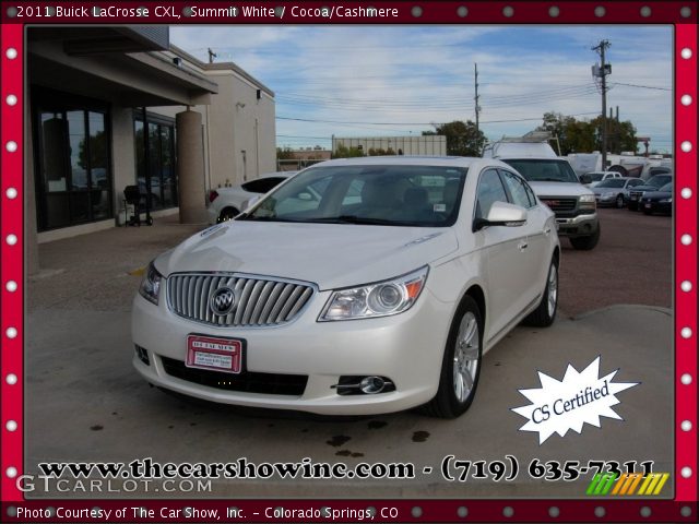 2011 Buick LaCrosse CXL in Summit White