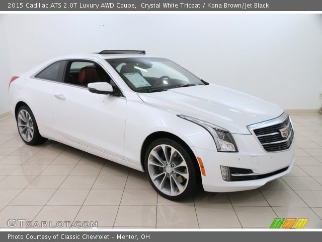 2015 Cadillac ATS 2.0T Luxury AWD Coupe in Crystal White Tricoat