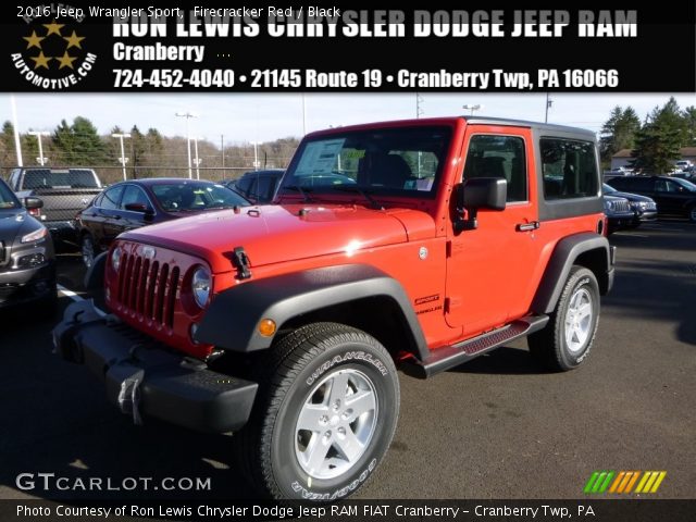 2016 Jeep Wrangler Sport in Firecracker Red