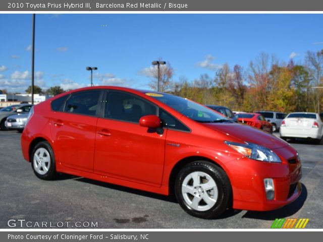 2010 Toyota Prius Hybrid III in Barcelona Red Metallic